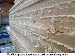 Fig. Glue application process to make a combined product
