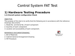 Control System FAT & SAT Testing Guide | PDF | Electrical Wiring ...