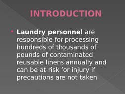 Linen Rinse Method Infection Control Infection Control in Hospital Linen Management | PDF | Infection ...