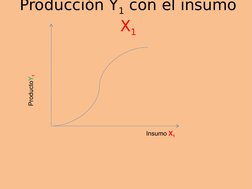Insumo X1
ProductoY1
Producción Y1 con el insumo 
X1
