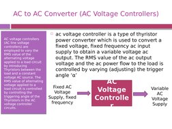 AC Voltage Controller Overview | PDF | Alternating Current | Power Inverter