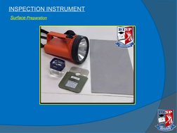 INSPECTION INSTRUMENT
Surface Preparation
