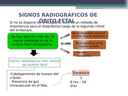 Signos radiográficos de óbito fetal | PDF