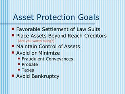 Asset Protection Strategies Overview | PDF | Trust Law | Limited ...