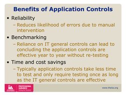 Benefits of Application Controls Audit | PDF | Internal Audit | Audit