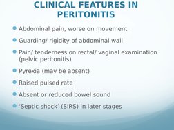 Overview of Peritonitis Management | PDF | Gastroenterology | Medicine
