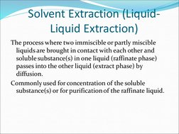 Solvent Extraction Process Overview | PDF | Phase (Matter) | Solution