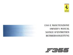 Ferrari F355 Owner Maintenance Manual | PDF