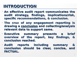 Audit Testing Conclusion Sample Effective Audit Report Conclusions | PDF | Audit | Cognitive Science