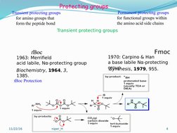 tBoc and Fmoc Protocols in Peptide Synthesis | PDF | Chemical Reactions ...