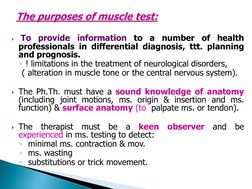 
To
provide
information
to
a
number
of
health
professionals in differential diagnosis, ttt. planning
and prognosis.
◦! limit