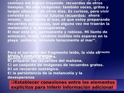 He pasado tres días extraños: el mar, la playa, los 
caminos me fueron trayendo  recuerdos de otros 
tiempos. No sólo imágene