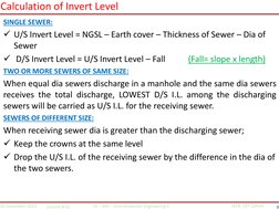 Invert Level Calculation in Drainage | PDF | Sanitary Sewer | Slope