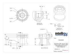 Conexión
Pieza:
ESCALA: 2:1
FECHA: 12/02/2016
Chihuahua, Méx: (614) 417 3277
Lada sin costo: 01 800 410 3554
soporte@intellig
