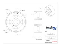 Llanta
Acotaciones: mm
Pieza:
ESCALA: 1:1
FECHA: 12/02/2016
Chihuahua, Méx: (614) 417 3277
Lada sin costo: 01 800 410 3554
so