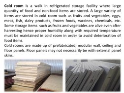 Cold Room Installation Guide | PDF | Refrigeration | Engineering ...