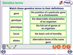 3 of 45
© Boardworks Ltd 2009
Genetics terms
