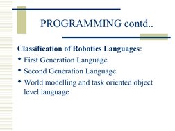 Robotics Programming Overview and Methods | PDF | Robotics | Computer ...