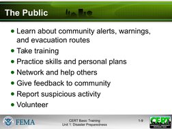 CERT Basic Training: Disaster Preparedness | PDF | Emergency Management ...