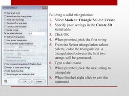 Triangulation Modelling in Vulcan | PDF | Computer Data | Computing