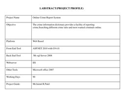 Online Crime Reporting System Project | PDF | Operating System | Web Server