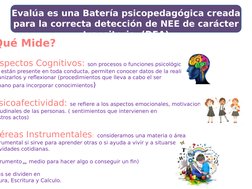Qué Mide?
spectos Cognitivos: son procesos o funciones psicológicas
están presente en toda conducta, permiten conocer datos d