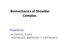 Biomechanics of the Shoulder Complex | PDF | Anatomical Terms Of Motion ...