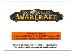 Ultimate WoW Leveling Guide 1-80 | PDF | Leisure | World Of Warcraft