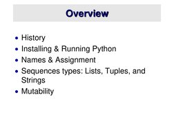 Python Functions and Lists Overview | PDF | Python (Programming ...