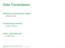 8 
Industrial Communication Course with Unity Pro - Modbus 
Schneider Electric | Industry Business | Training | E. Pauchet –