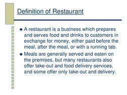 Specialty Restaurant Definitions & Layouts | PDF | Foodservice | Cafeteria