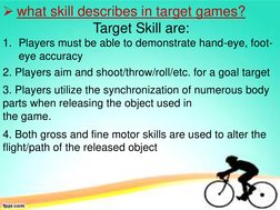 Good Target Game Examples Overview of Target Games in the Philippines | PDF | Recreation | Team ...