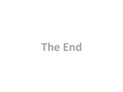 The End 
