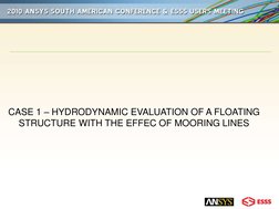 Hydrodynamic Analysis of Moonpool Using AQWA | PDF | Frequency | Waves