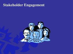 Stakeholder Engagement
