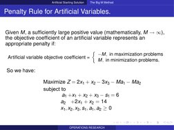 Big M Method in Linear Programming | PDF | Mathematical Optimization ...