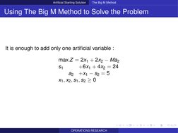 Big M Method in Linear Programming | PDF | Mathematical Optimization ...