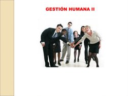 GESTIÓN HUMANA II
