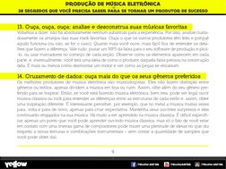 /YELLOW.ART.BR
/YELLOW.ART.BR
/YELLOWARTBR
28 SEGREDOS QUE VOCE PRECISA SABER PARA SE TORNAR UM PRODUTOR DE SUCESSO
V
PRODUCA