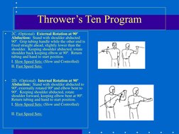 Thrower's Ten Exercise Program Guide | PDF | Anatomical Terms Of Motion ...
