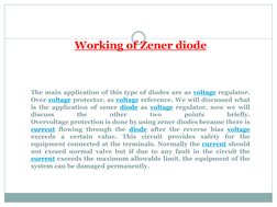 The main application of this type of diodes are as voltage (http://www.electrical4u.com/voltage-or-electric-potential-differe