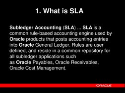 Sla Oracle Understanding SLA in Oracle Fusion | PDF | Accounting | Information ...