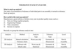 Tolerance Stack-Up Analysis Guide | PDF | Engineering Tolerance ...