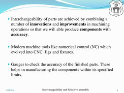 Interchangeability and Selective Assembly | PDF | Engineering Tolerance ...