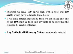 Interchangeability and Selective Assembly | PDF | Engineering Tolerance ...
