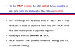 Tmpc Process Graph TMCP: Advanced Steel Processing Techniques | PDF | Rolling ...