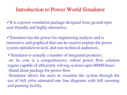 Power World Simulator Overview | PDF | Simulation | Html