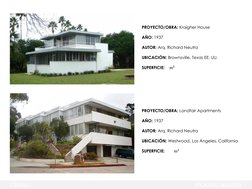 PROYECTO/OBRA: Kraigher House
AÑO: 1937
AUTOR: Arq. Richard Neutra
UBICACIÓN: Brownsville, Texas EE. UU.
SUPERFICIE:    m2
OB