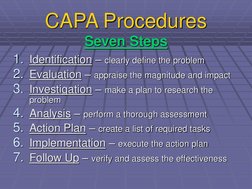 CAPA: Corrective & Preventive Actions Guide | PDF | Change Management ...