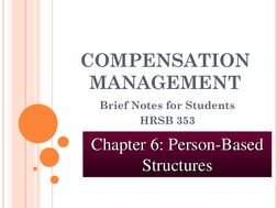 Person-Based Pay Structures Explained | PDF | Competence (Human ...